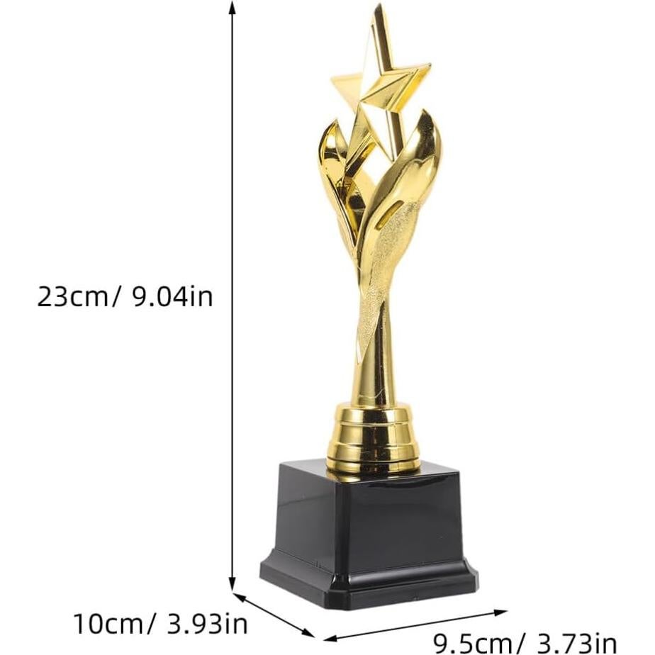 Trofeo Estrella Dorado Tofficu 28 cm para Competencias