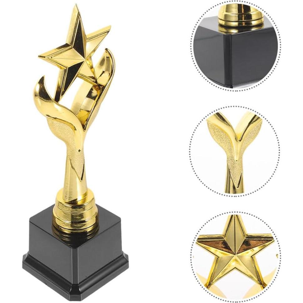 Trofeo Estrella Dorado Tofficu 28 cm para Competencias