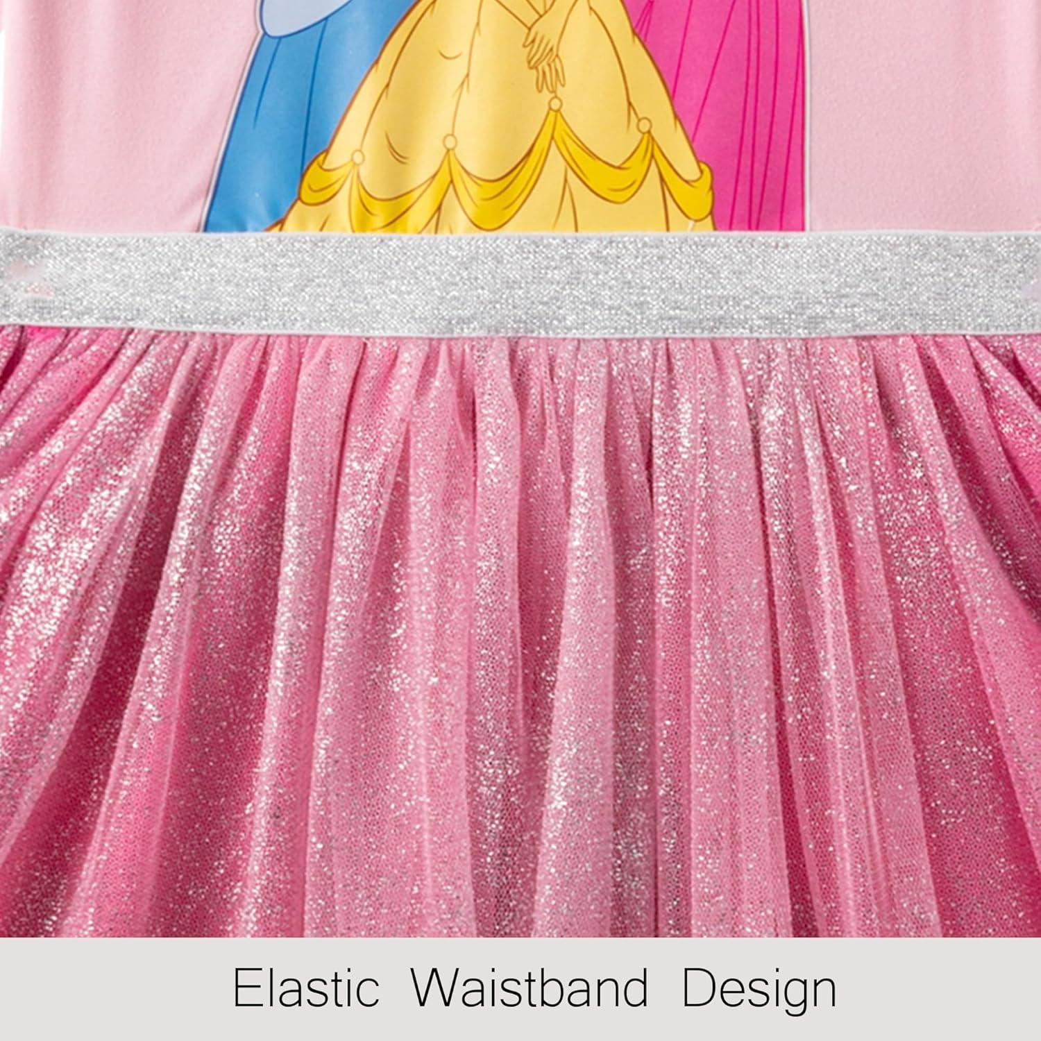 Vestido de Manga Larga Disney Frozen Minnie Mouse Niñas 2T Rosa