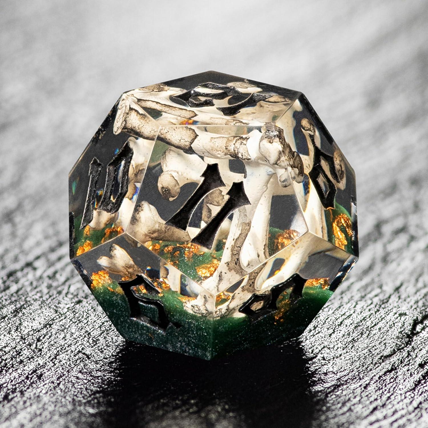 Set de Dados RPG de Hueso Maldito DiceBell - 7 Piezas