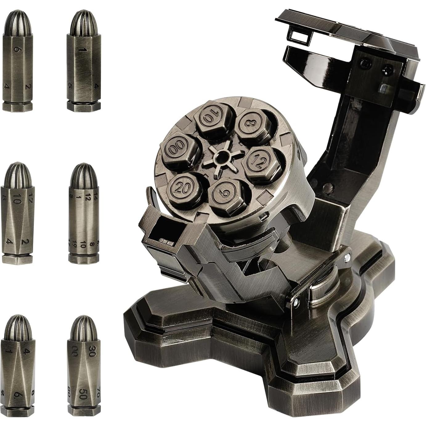 Juego de Dados de Metal D&D en Forma de Bala CNMZTRPG