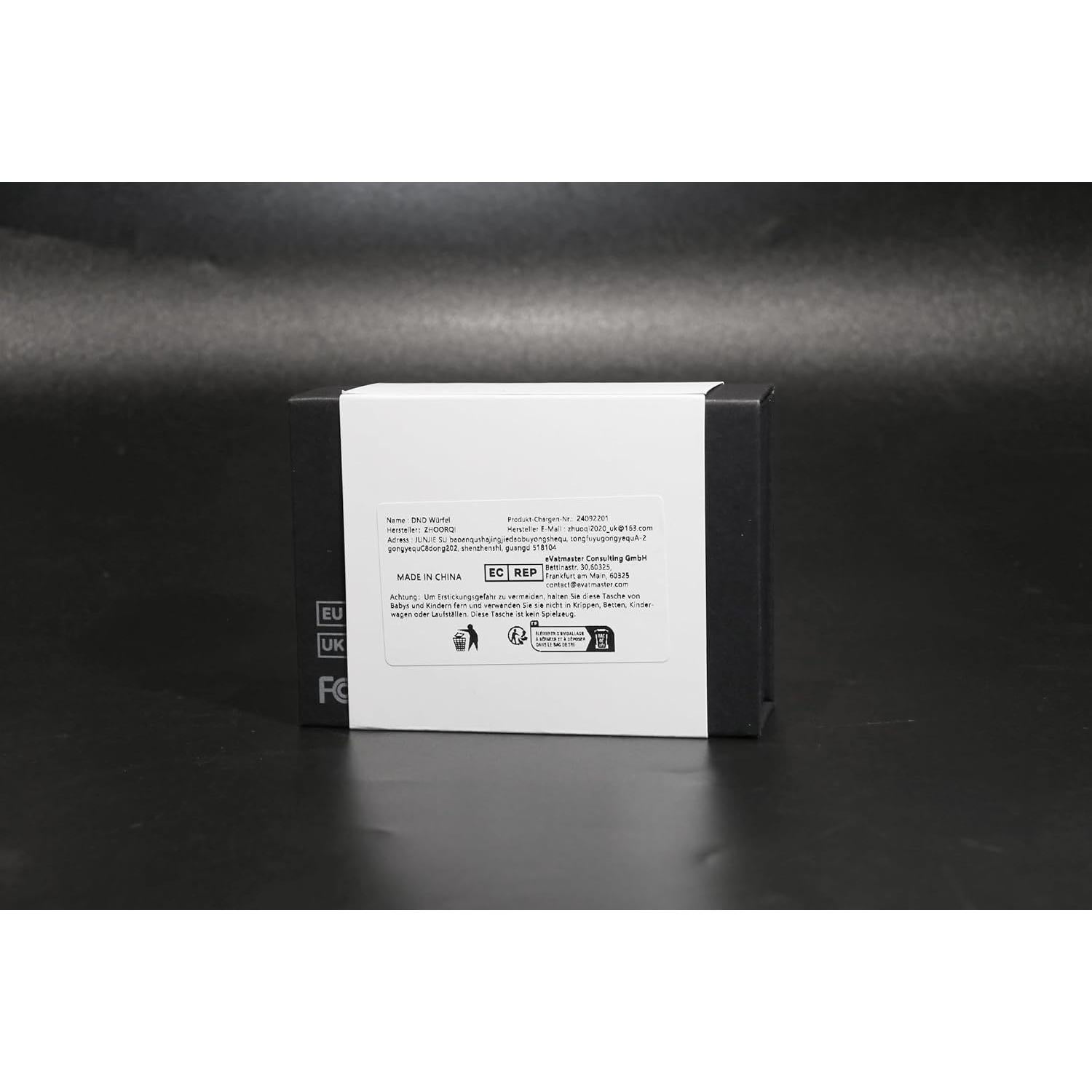 Juego de Dados Beholder ZHOORQI 7PC DND Ojo Rojo Sangre