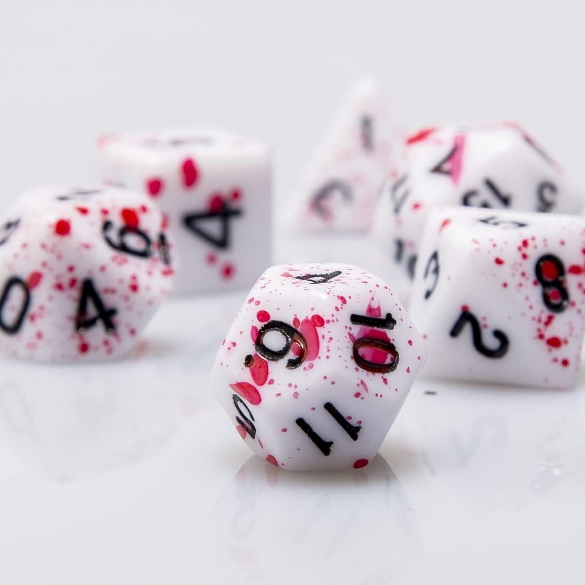 Juego de Dados Poliedricos FLASHOWL D&D Set de 7 Piezas