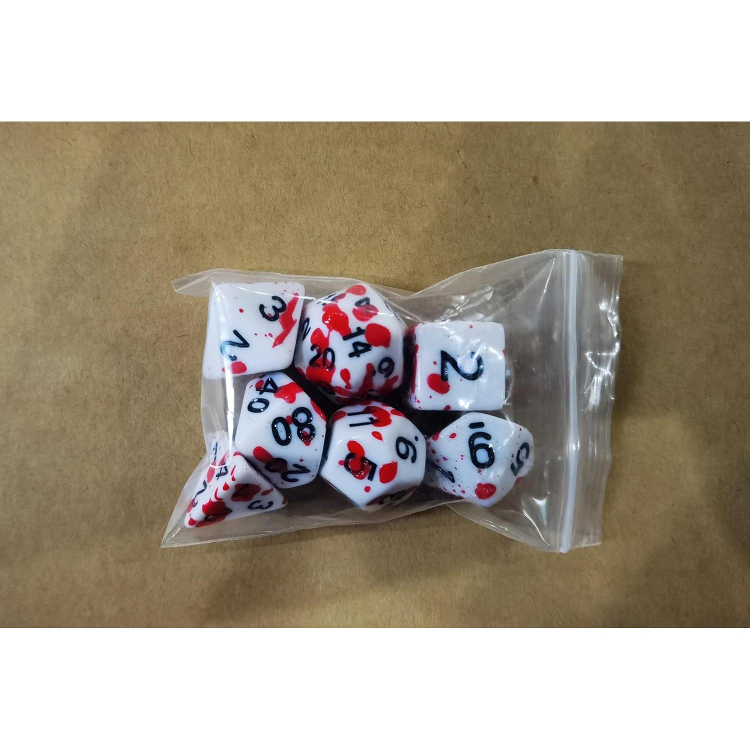 Juego de Dados Poliedricos FLASHOWL D&D Set de 7 Piezas