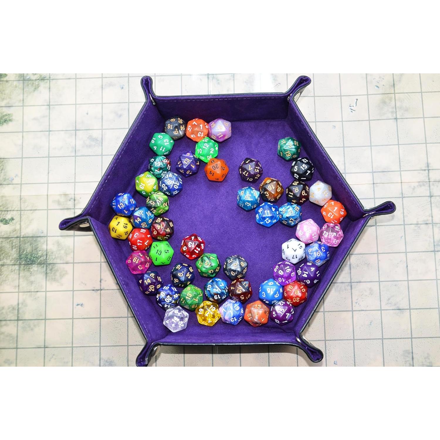 Paquete de 50 Dados D20 Acrílicos SmartDealsPro con Bolsa