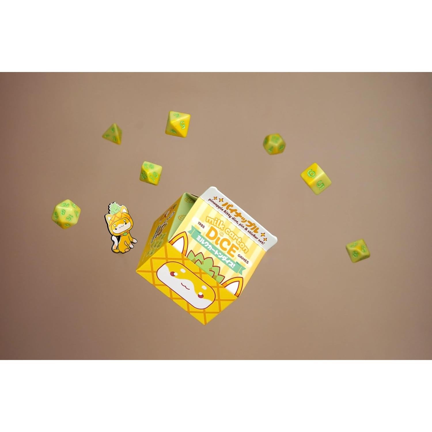 Juego de Dados Kawaii Piña 1985 Games - Dados para DND