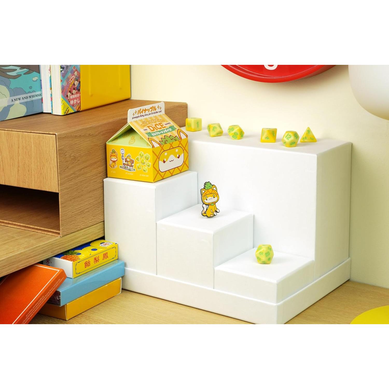 Juego de Dados Kawaii Piña 1985 Games - Dados para DND