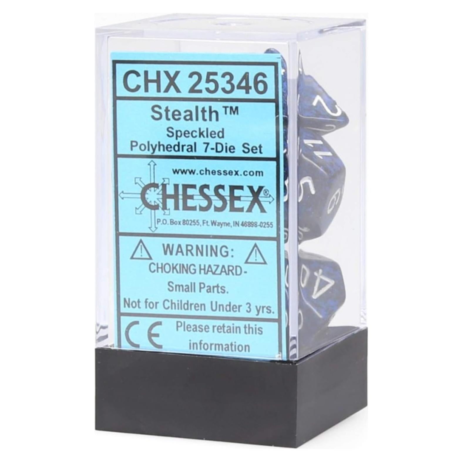 Juego de Dados Poliedricos Chessex 7 Piezas 16mm D&D