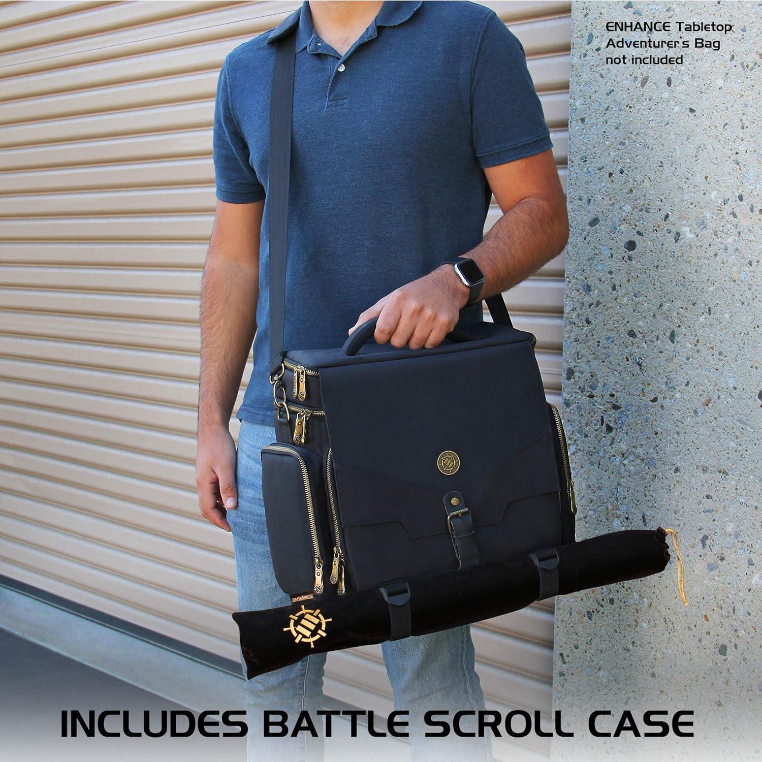 Matriz de Cuadrícula RPG ENHANCE 60x90 cm con Marcadores y Bolsa