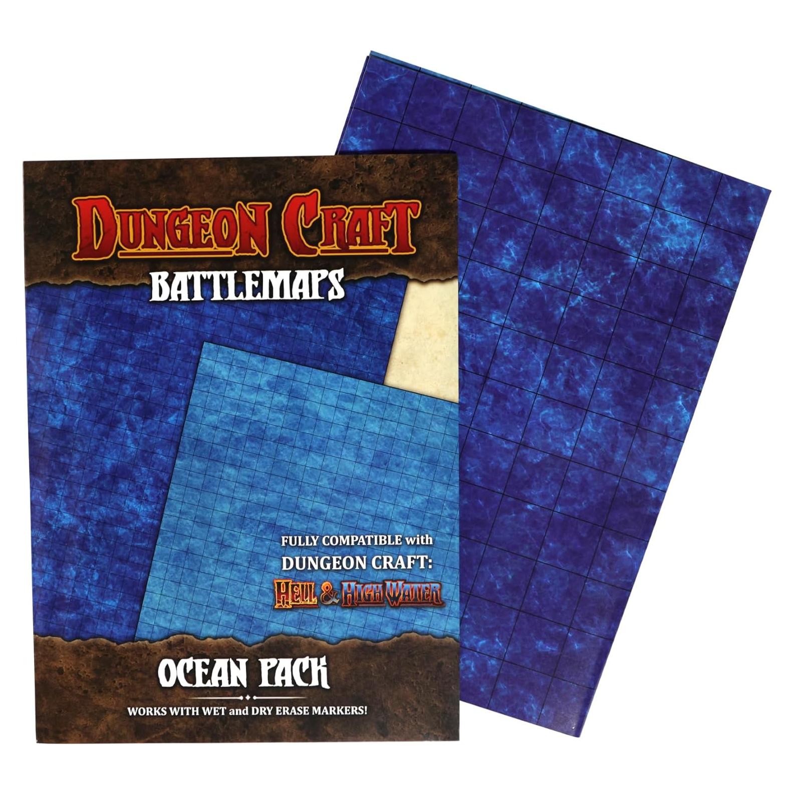 Mapa de Batalla Laminado Doble Cara Dungeon Craft 61x84cm