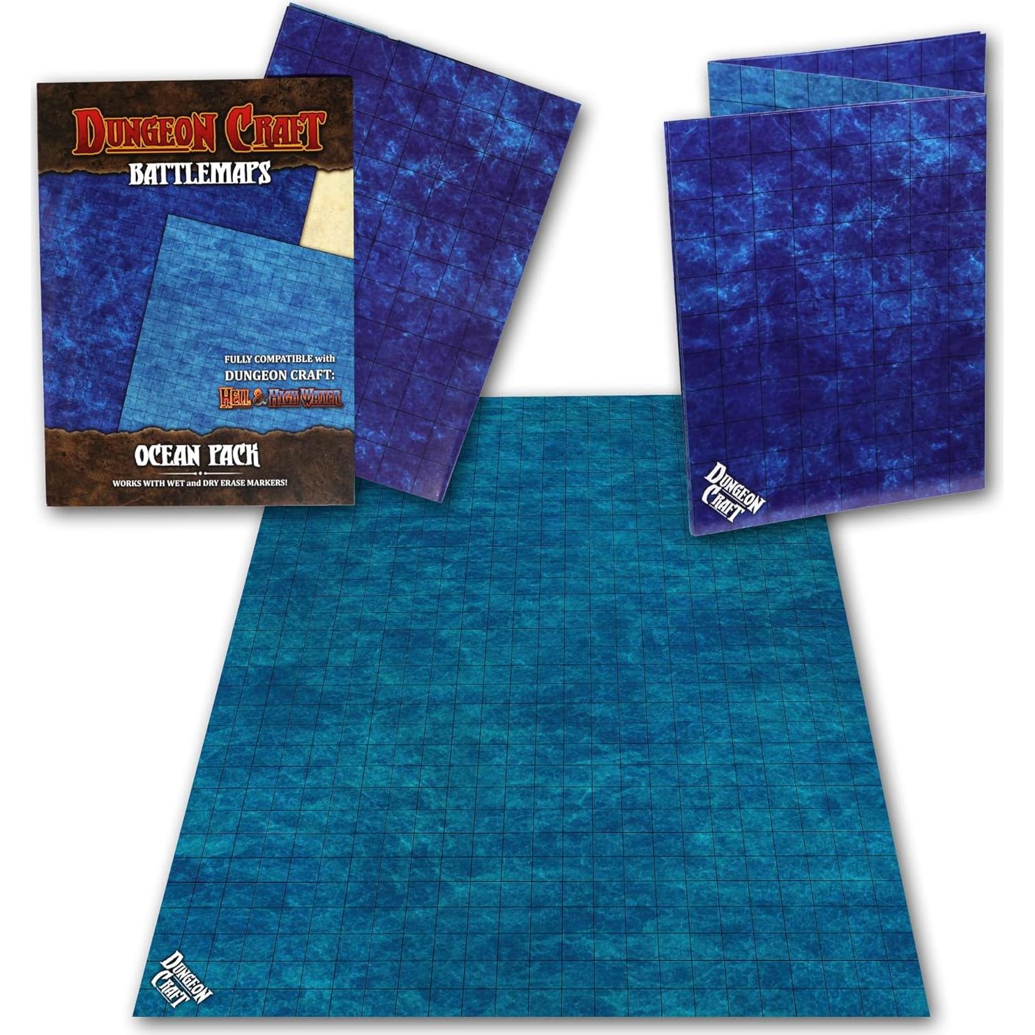 Mapa de Batalla Laminado Doble Cara Dungeon Craft 61x84cm