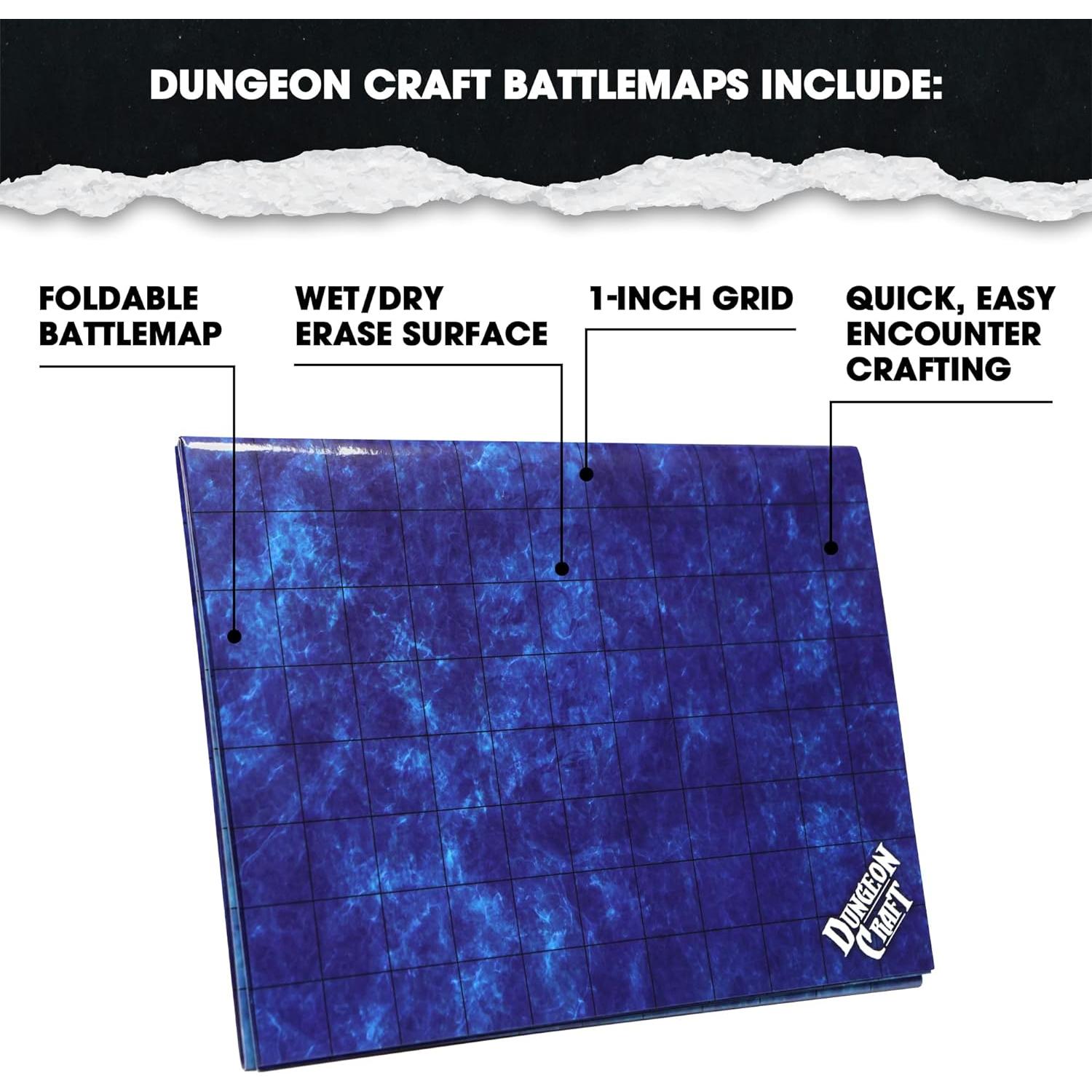 Mapa de Batalla Laminado Doble Cara Dungeon Craft 61x84cm