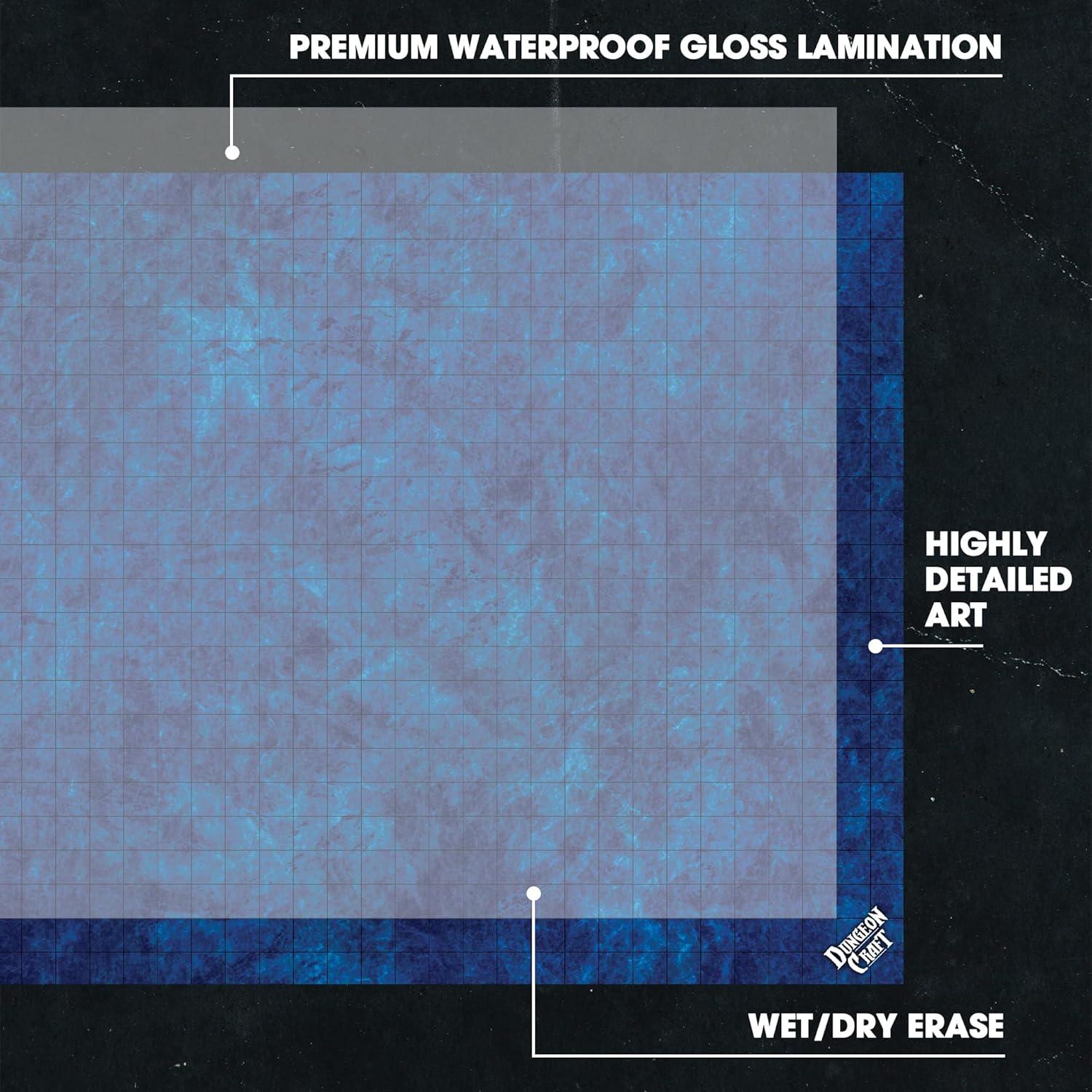 Mapa de Batalla Laminado Doble Cara Dungeon Craft 61x84cm