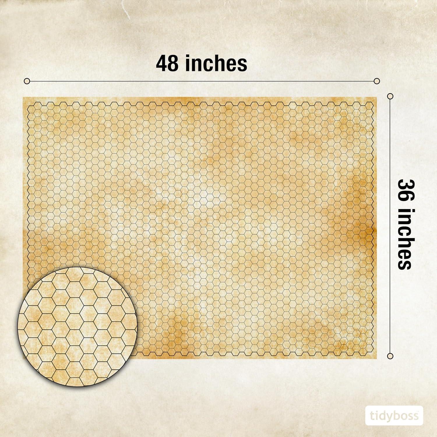 Tapete de Juego DnD TIDYBOSS 91x122cm + 96 Anillos de Condición