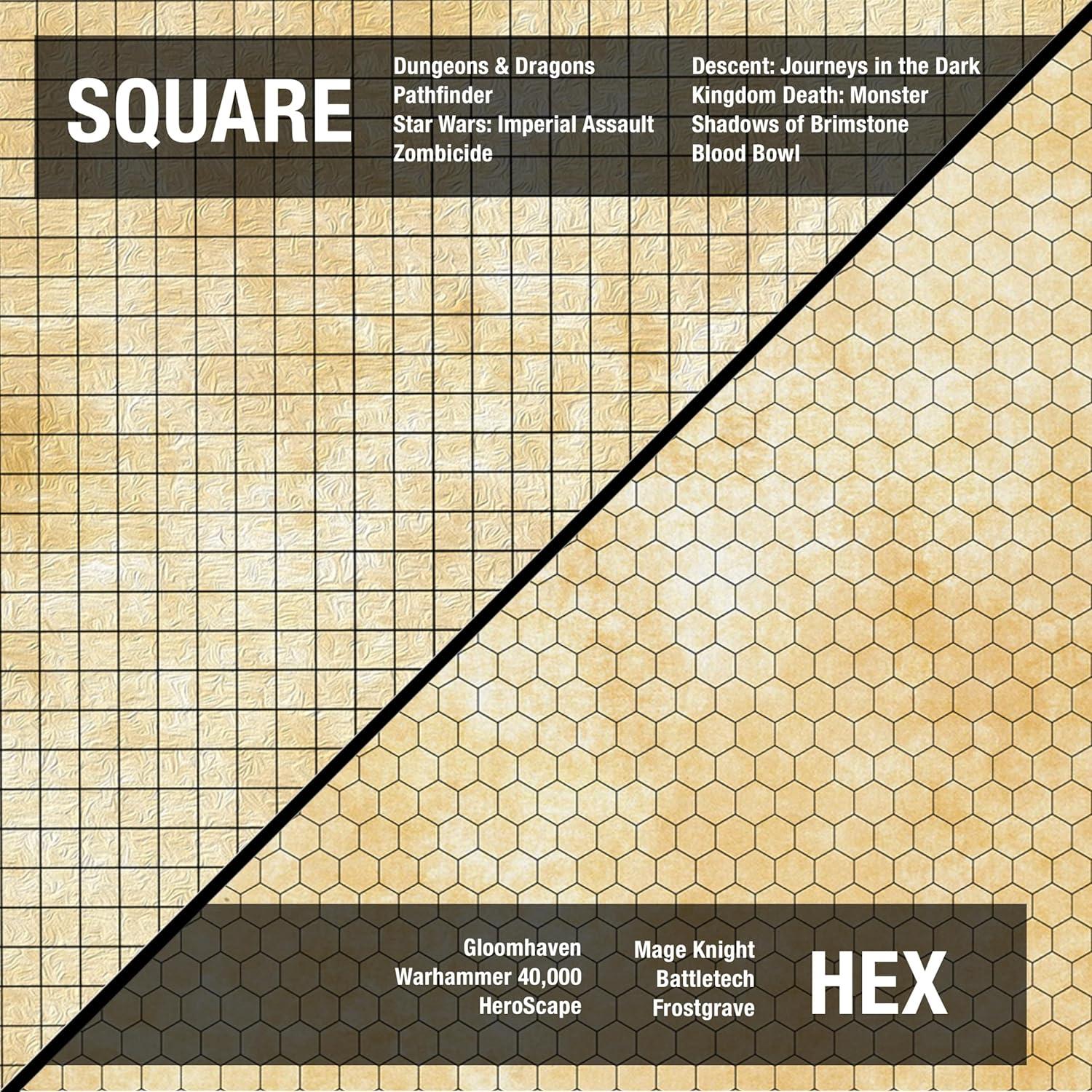 Tapete de Juego DnD TIDYBOSS 91x122cm + 96 Anillos de Condición