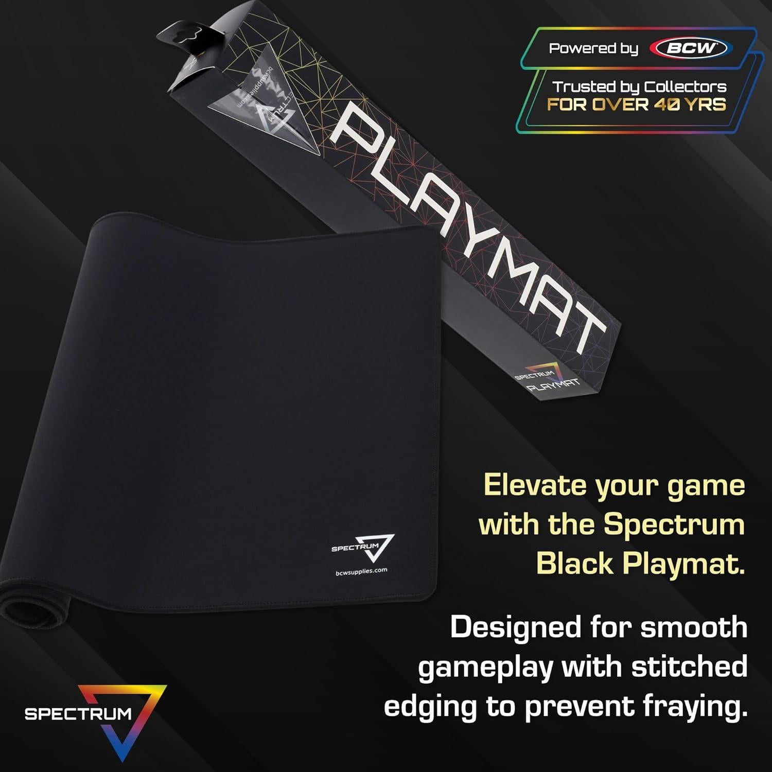 Alfombrilla de Juego BCW Spectrum Negra 61x36 cm - Duradera