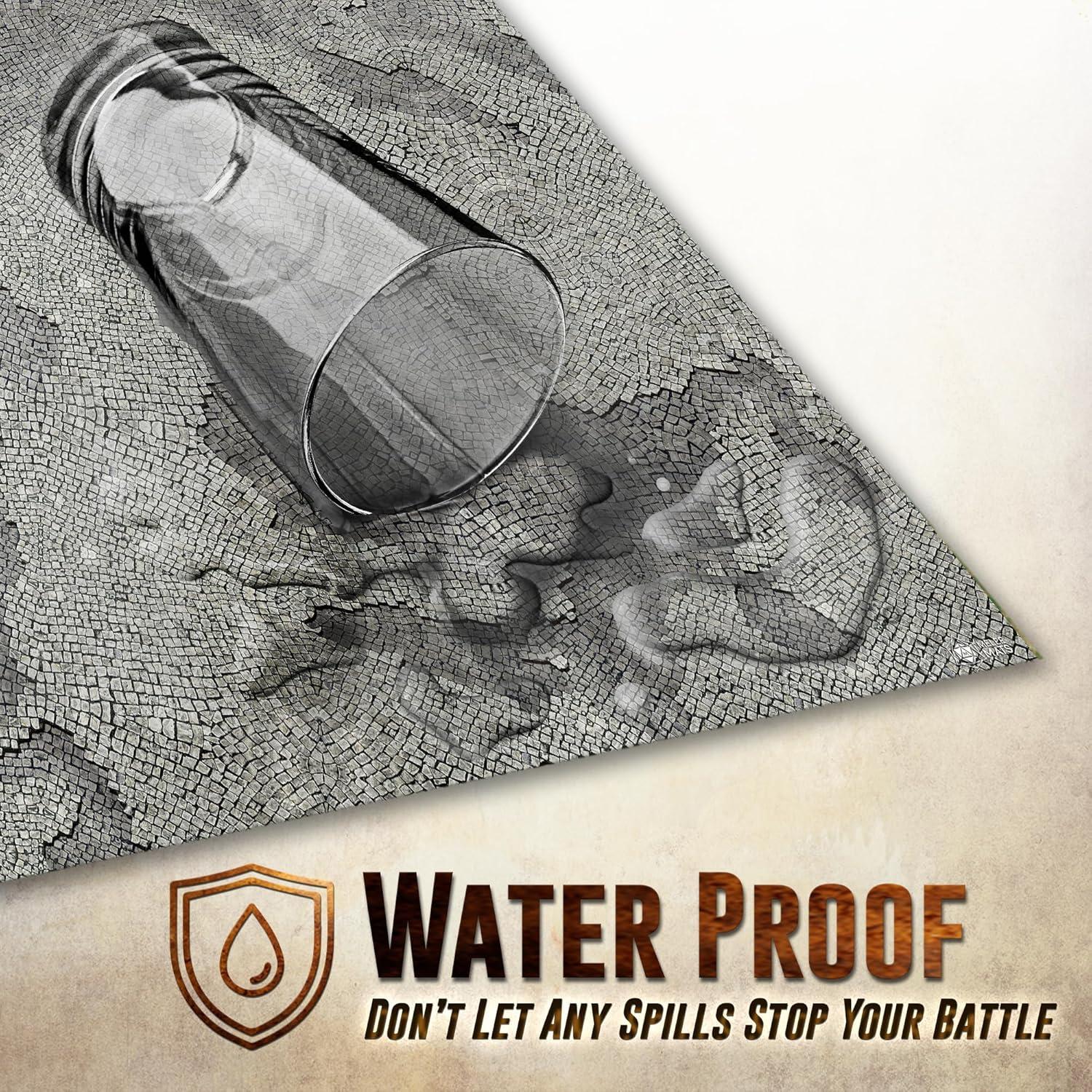 Alfombrilla de Juego de Batalla Melee Mats 121.92x182.88 cm Terreno Piedra