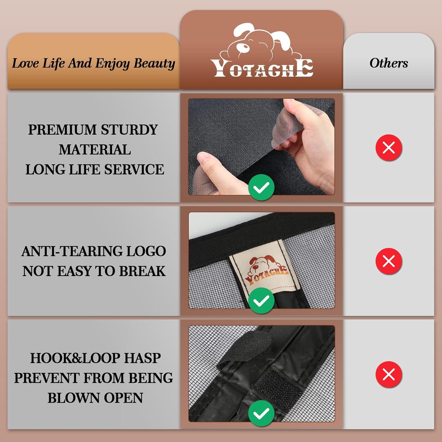 Puerta Magnética Yotache 72x80 cm Doble Reforzada con Imán