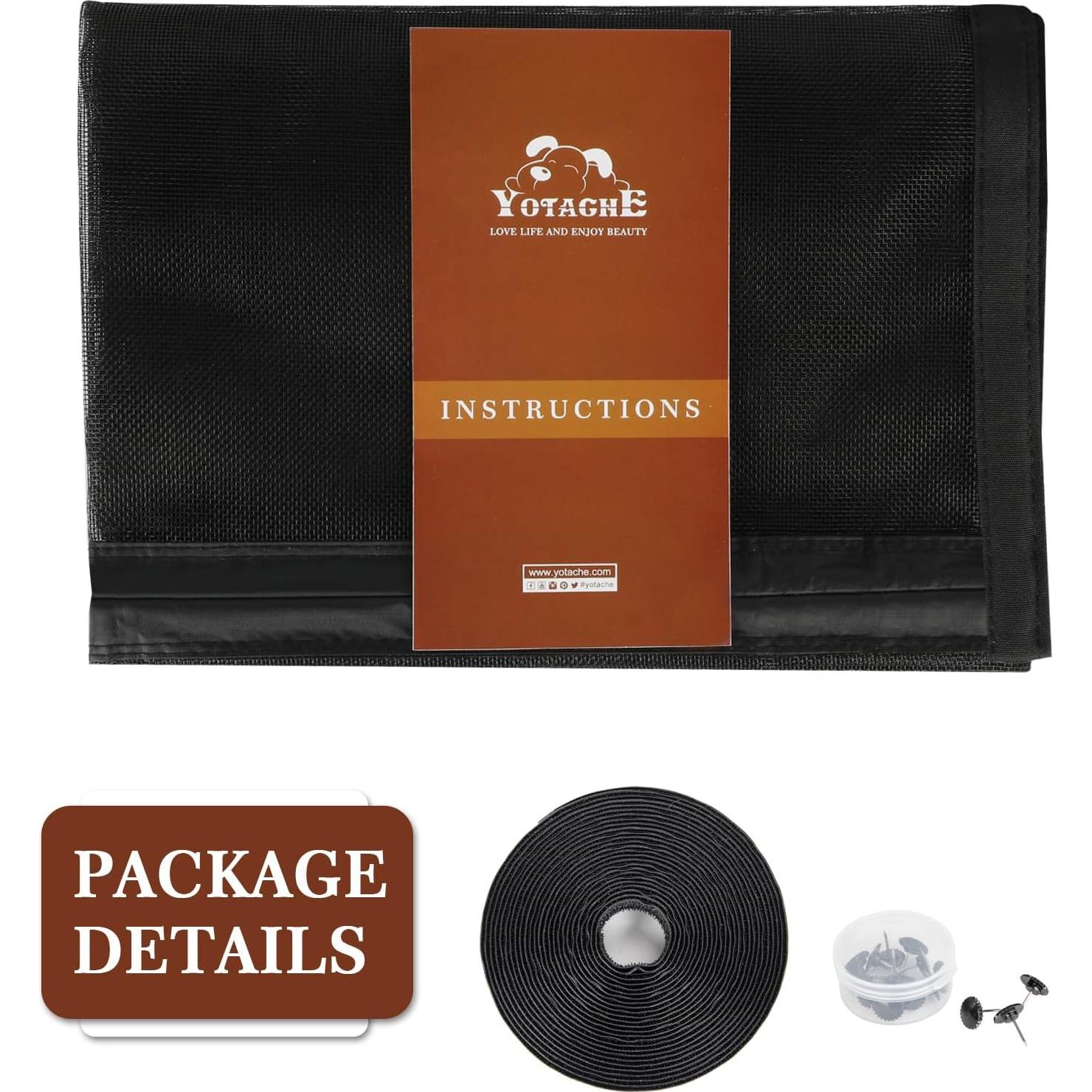 Puerta Magnética Yotache 72x80 cm Doble Reforzada con Imán