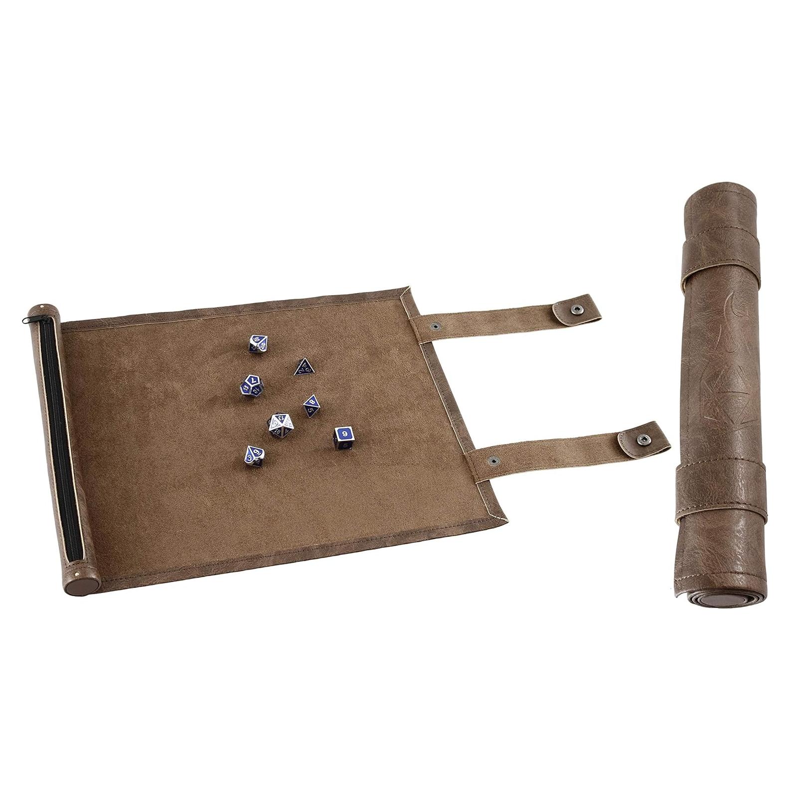 Bandeja de Dados Scroll Forged Dice Co - Tapete y Funda 14 Dados