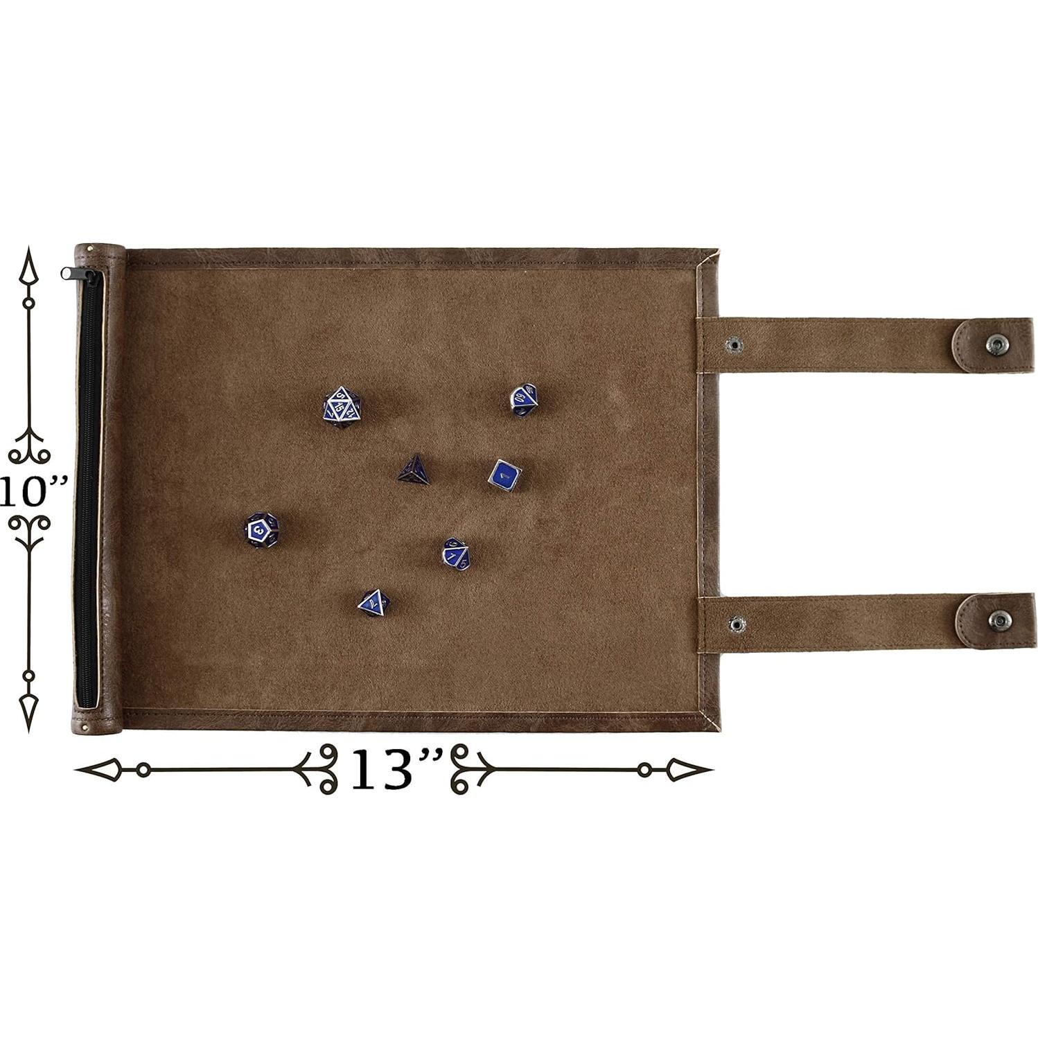 Bandeja de Dados Scroll Forged Dice Co - Tapete y Funda 14 Dados