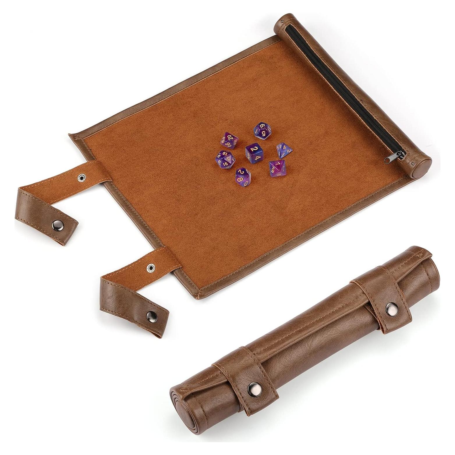 Tapete de Dados 2 en 1 ROSELLE con Estuche Marrón