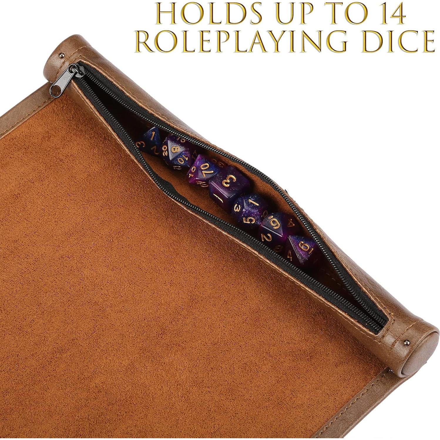 Tapete de Dados 2 en 1 ROSELLE con Estuche Marrón