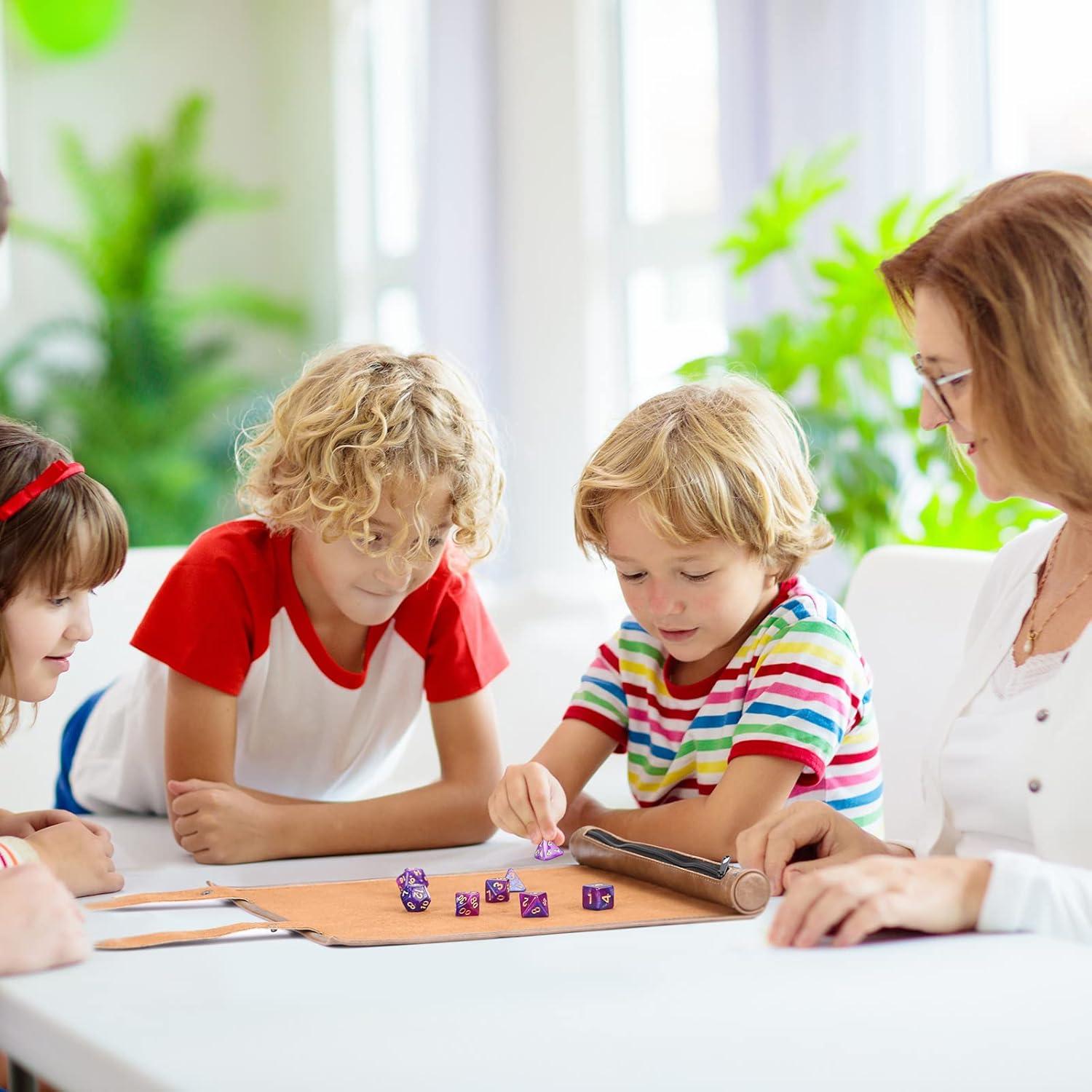 Tapete de Dados 2 en 1 ROSELLE con Estuche Marrón