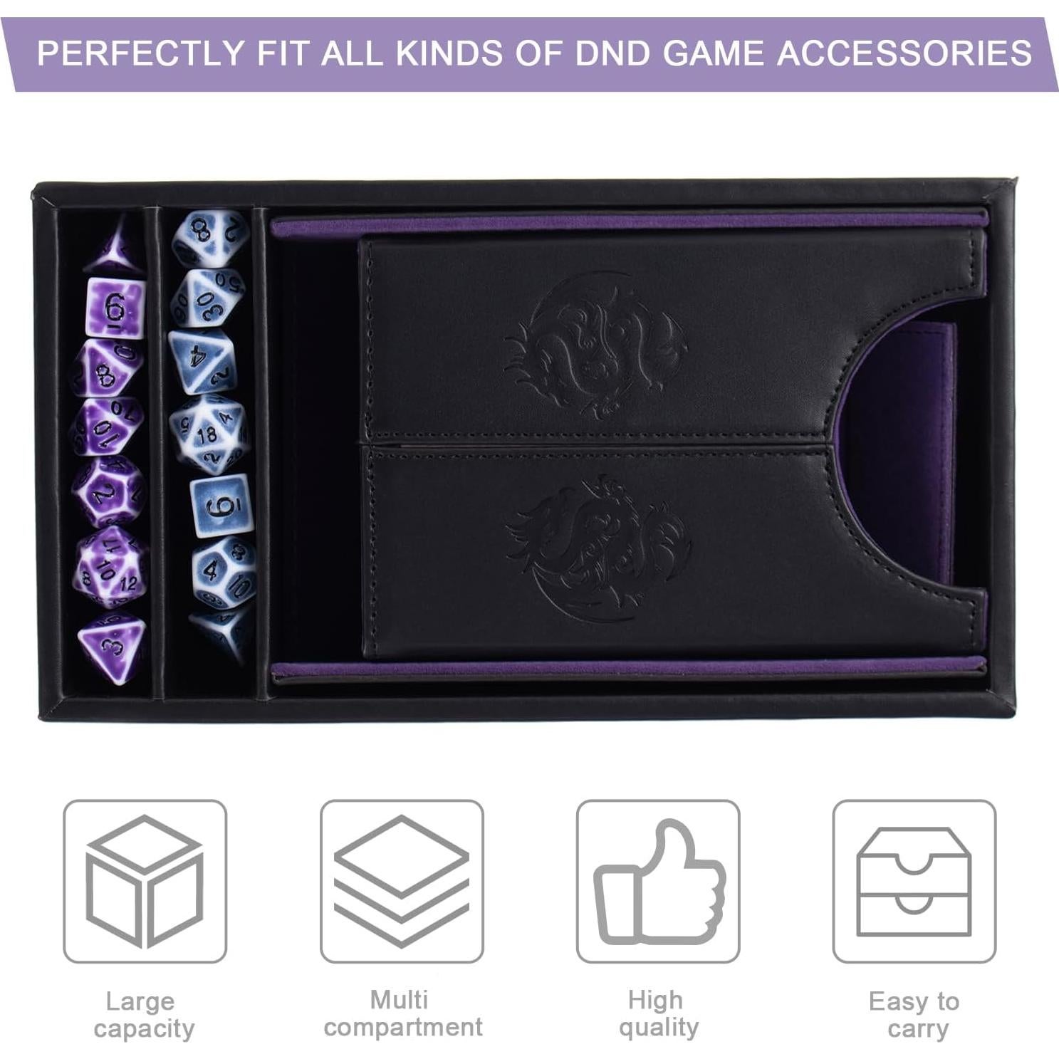 Juego de Torre y Bandeja de Dados DND Magic Vosom - Plegable