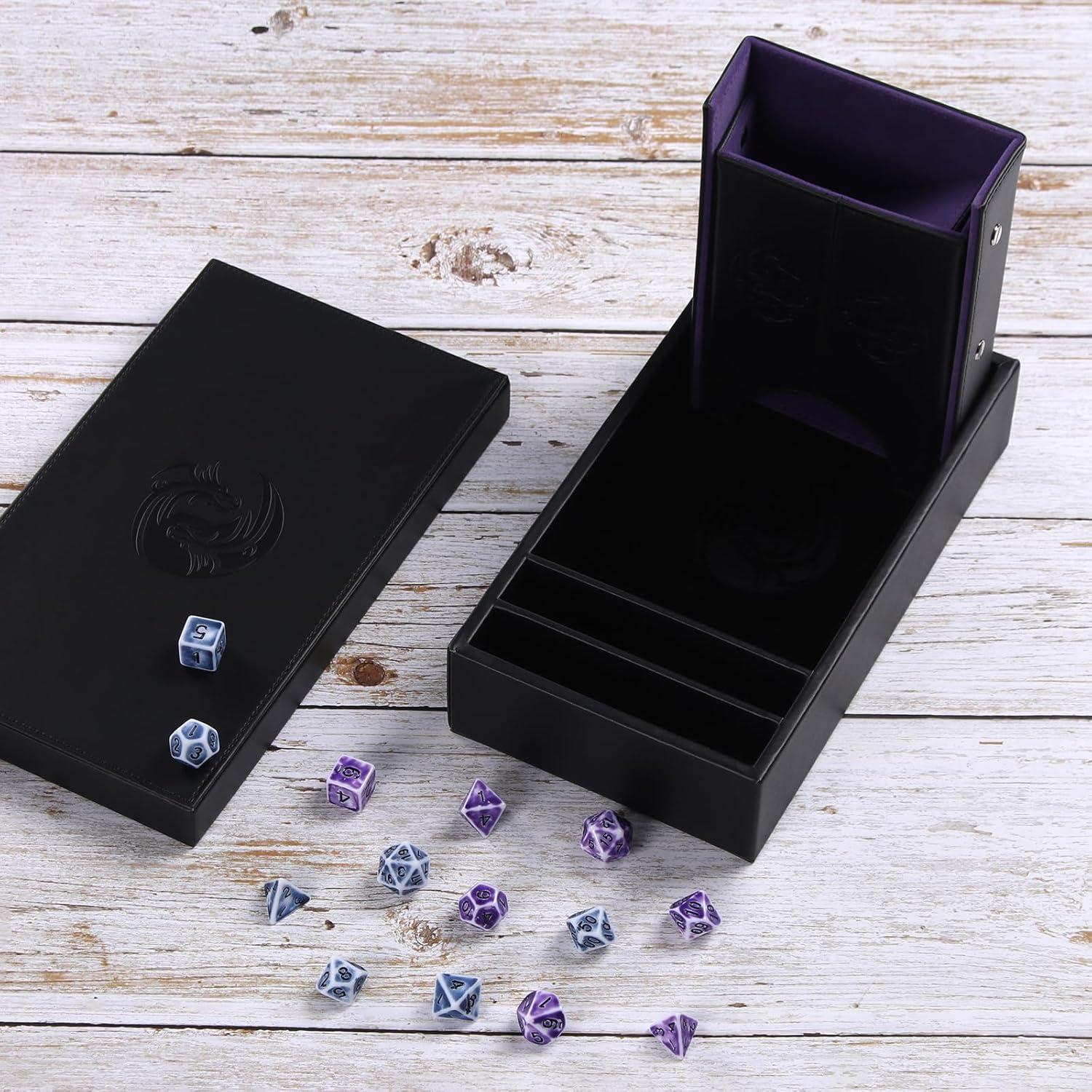 Juego de Torre y Bandeja de Dados DND Magic Vosom - Plegable