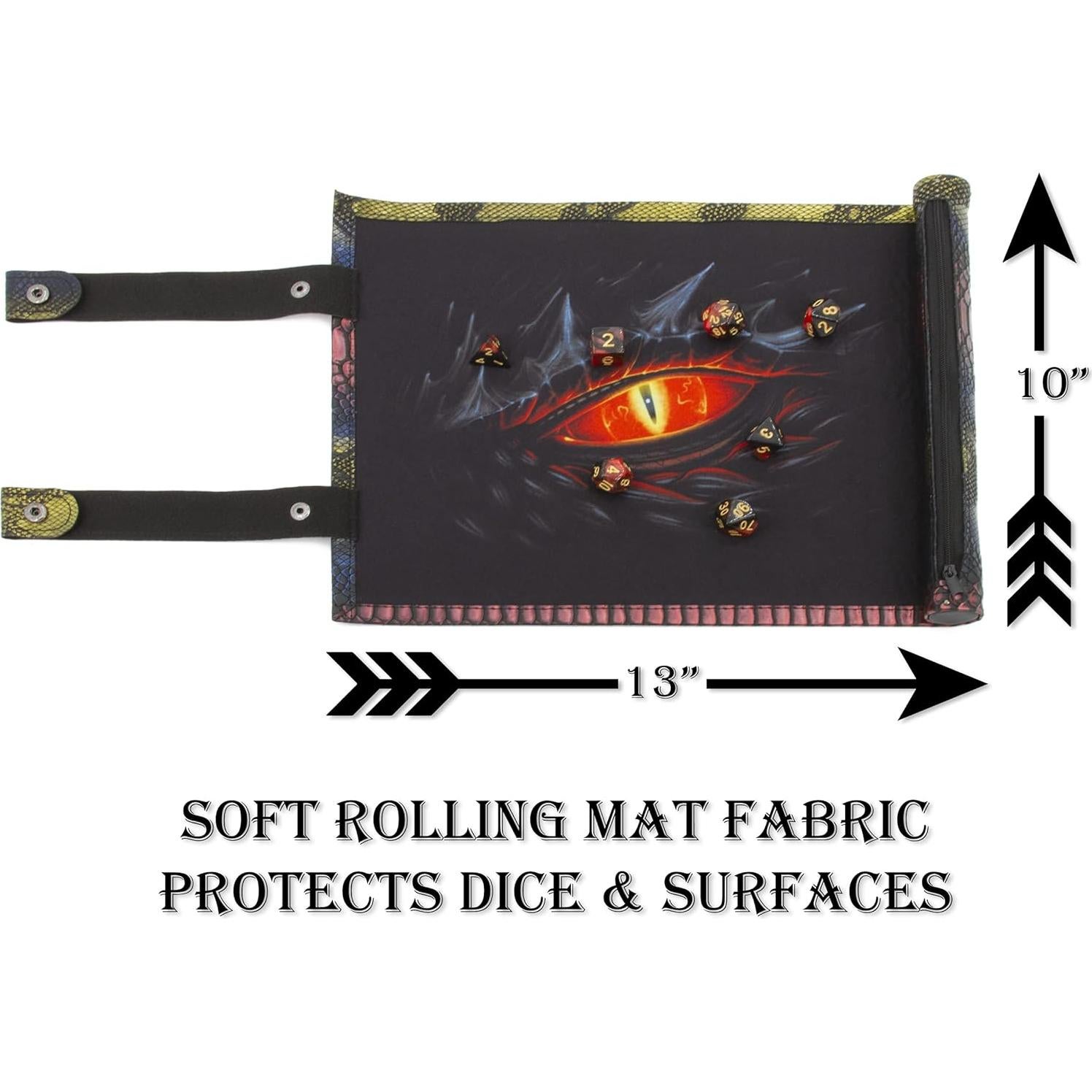 Bandeja para Lanzar Dados CASEMATIX con 7 Dados RPG Incluidos