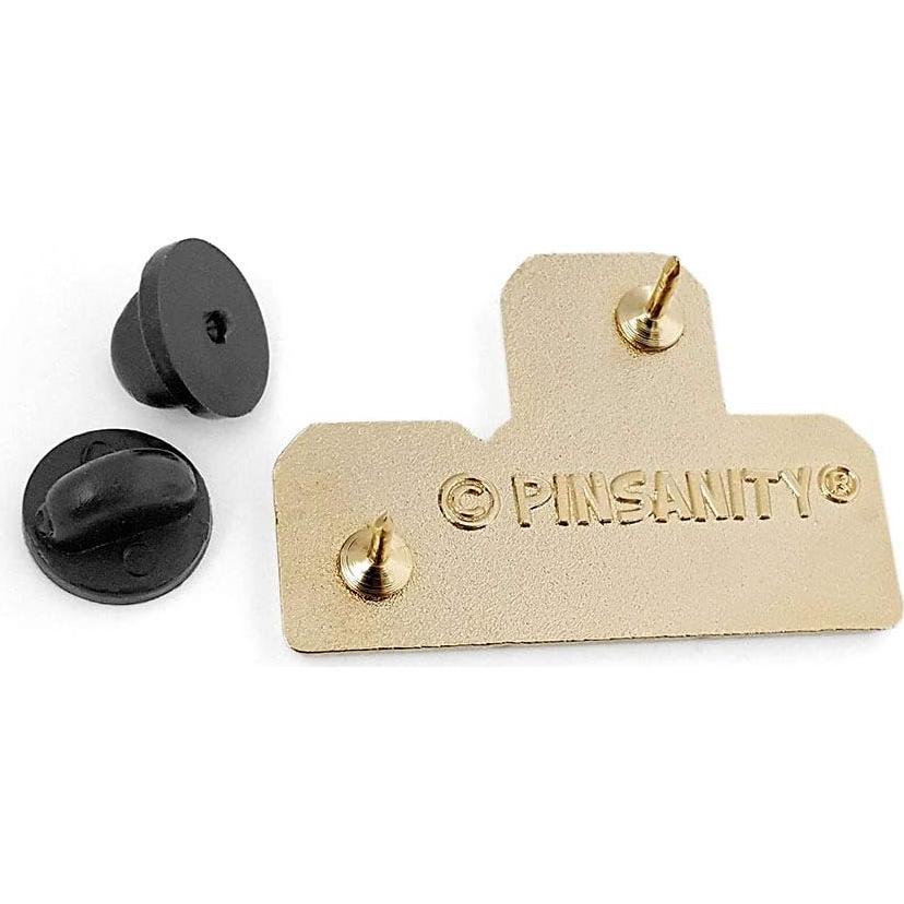 Pin de Esmalte Gamer 'WASD' Pinsanity 3.81 cm Metal Dorado