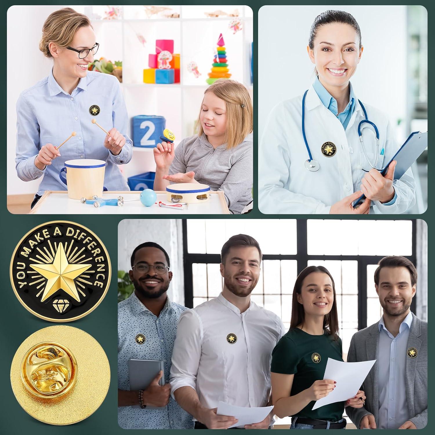 Pines de Reconocimiento Empleado del Mes Yunlly - 100 Pcs