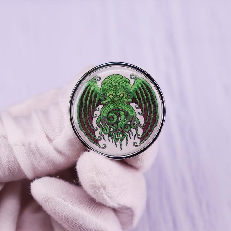Insignia de Esmalte Cthulhu H.P. Lovecraft 3.05 cm Metal