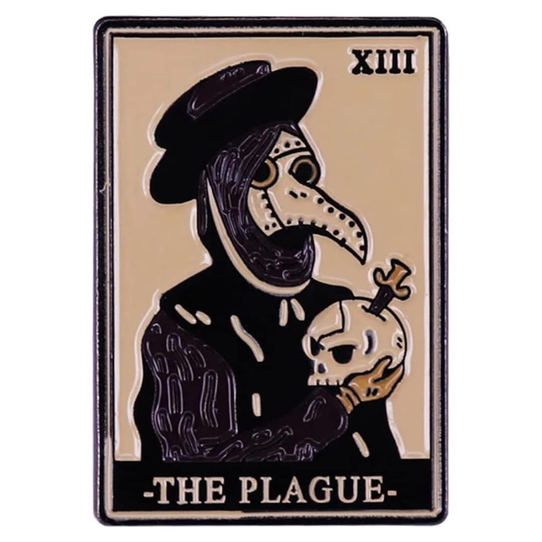Pin de Esmalte de Tarot Doctor XIII Muerte Gótica 3.05 cm