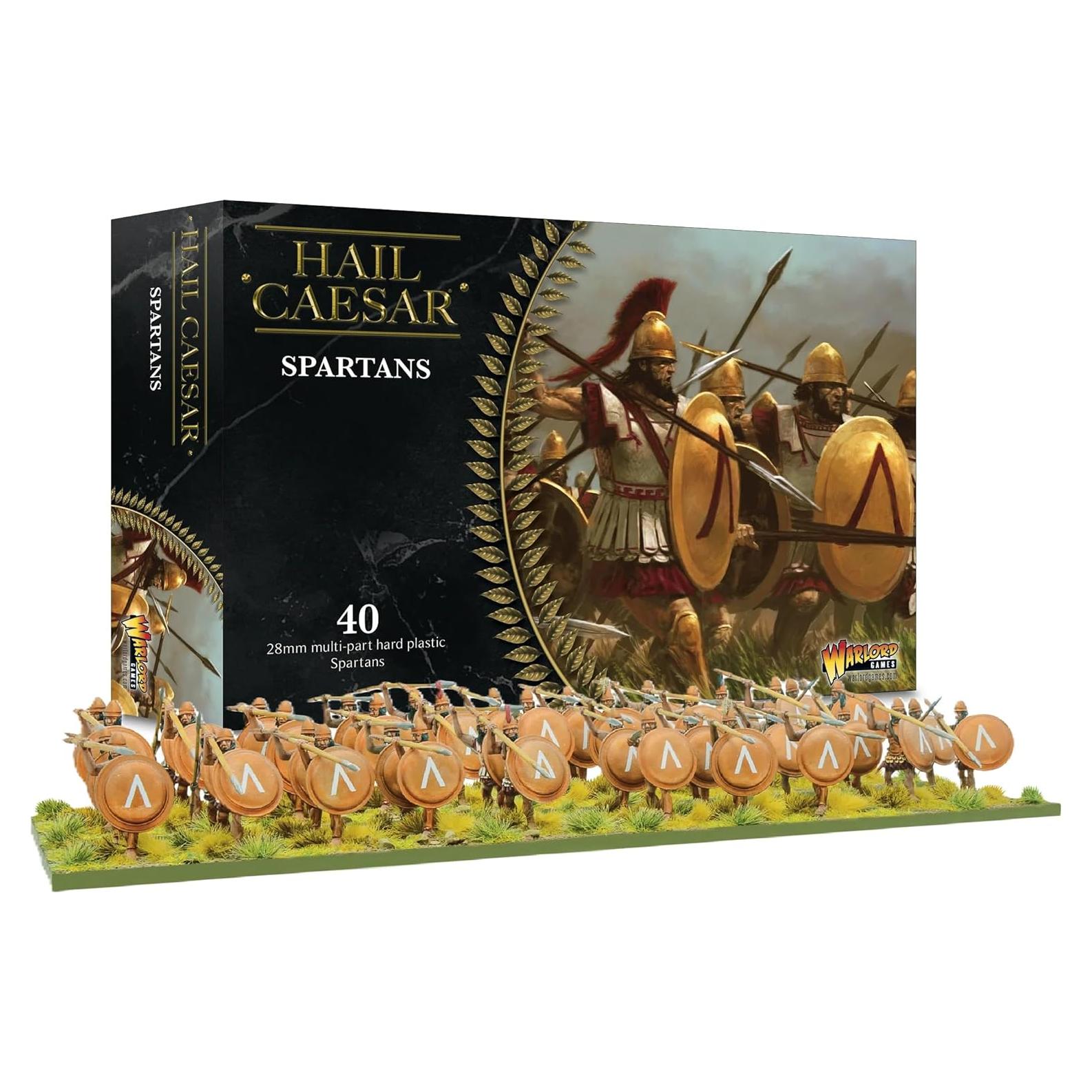 Kit de Modelo Espartanos Warlord Games Hail Caesar 40 Figuras