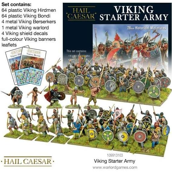 Ejército Inicial Vikingo Warlord Games - 133 Miniaturas 28mm