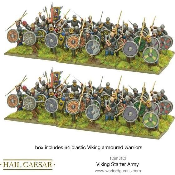 Ejército Inicial Vikingo Warlord Games - 133 Miniaturas 28mm