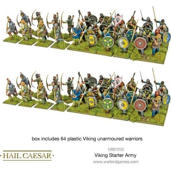 Ejército Inicial Vikingo Warlord Games - 133 Miniaturas 28mm