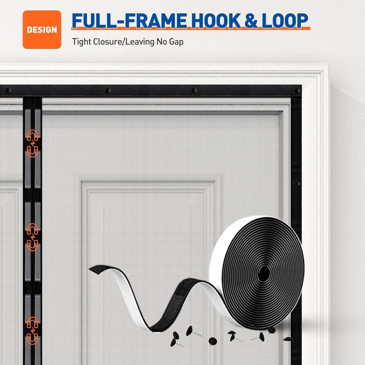 MAGZO Pantalla Magnética para Puerta 86x206 cm Gris