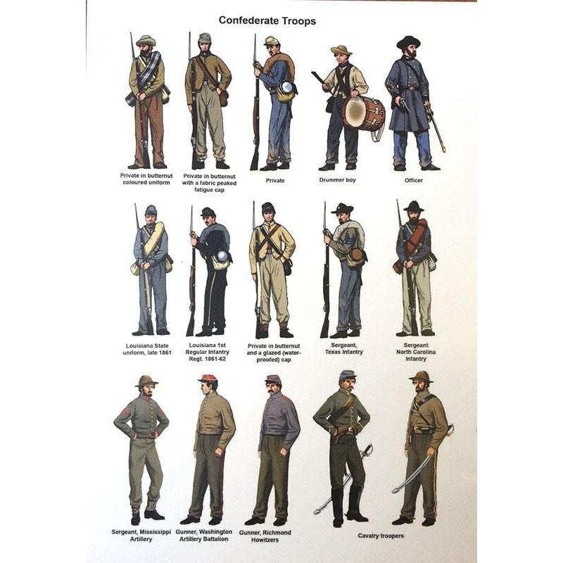 Miniaturas Batalla Guerra Civil Americana Perry 145 Infantería