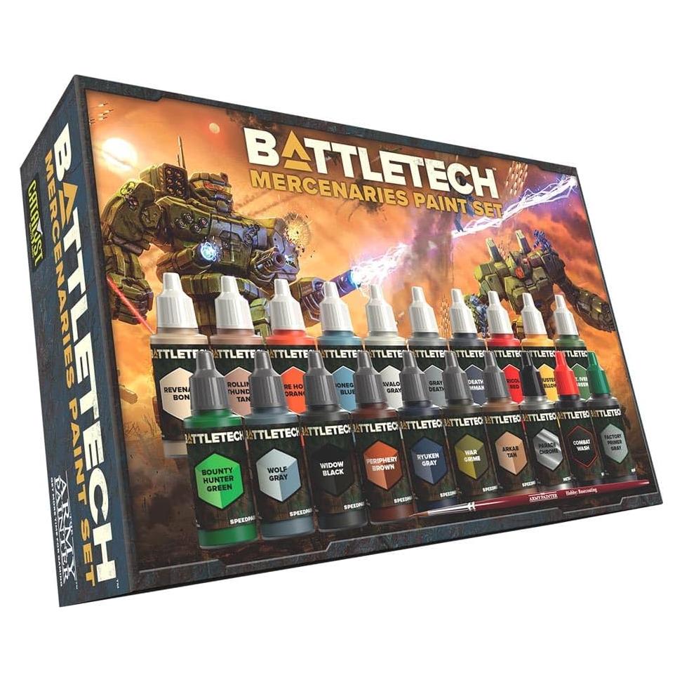 Kit de Pintura Acrílica Mercenarios Battletech Catalyst Game Labs