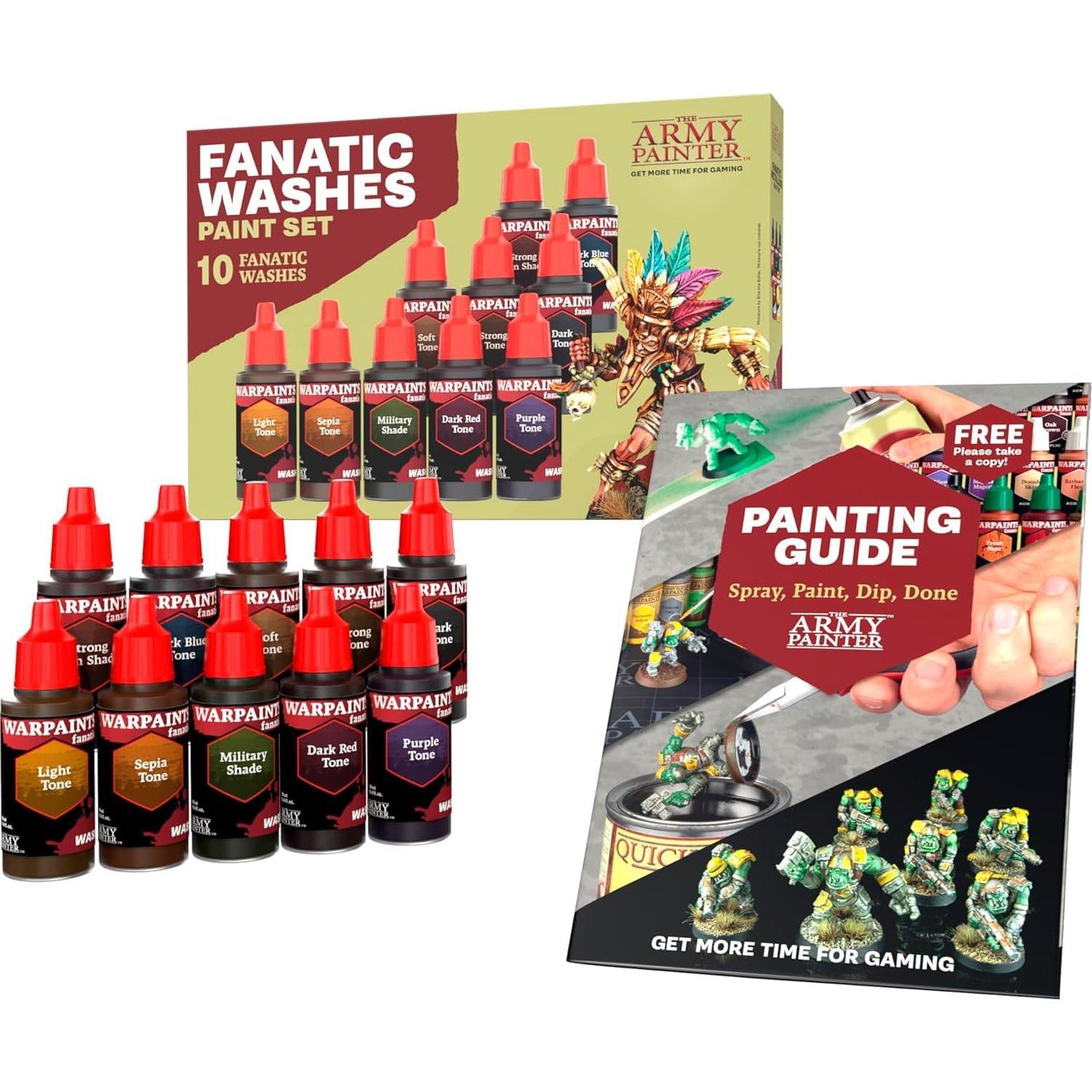 Conjunto de Pinturas Acrílicas Washes Fanatic The Army Painter 10x18ml