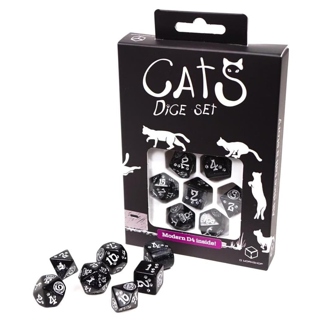 Conjunto de Dados Modernos de Gatos Waffle Q Workshop 7 Piezas