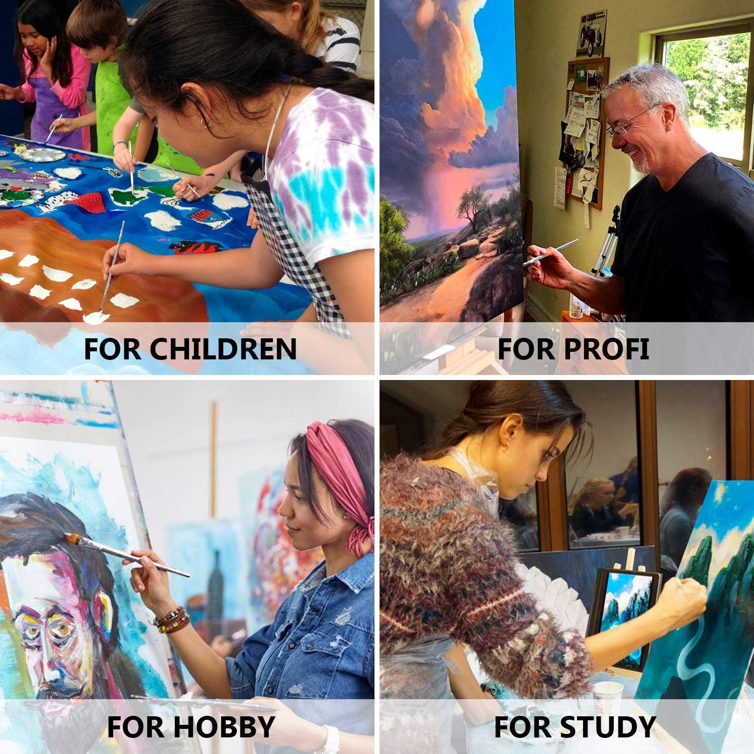 Juego de Pinceles de Pintura en Miniatura Fuego en Mí - 7 Pcs