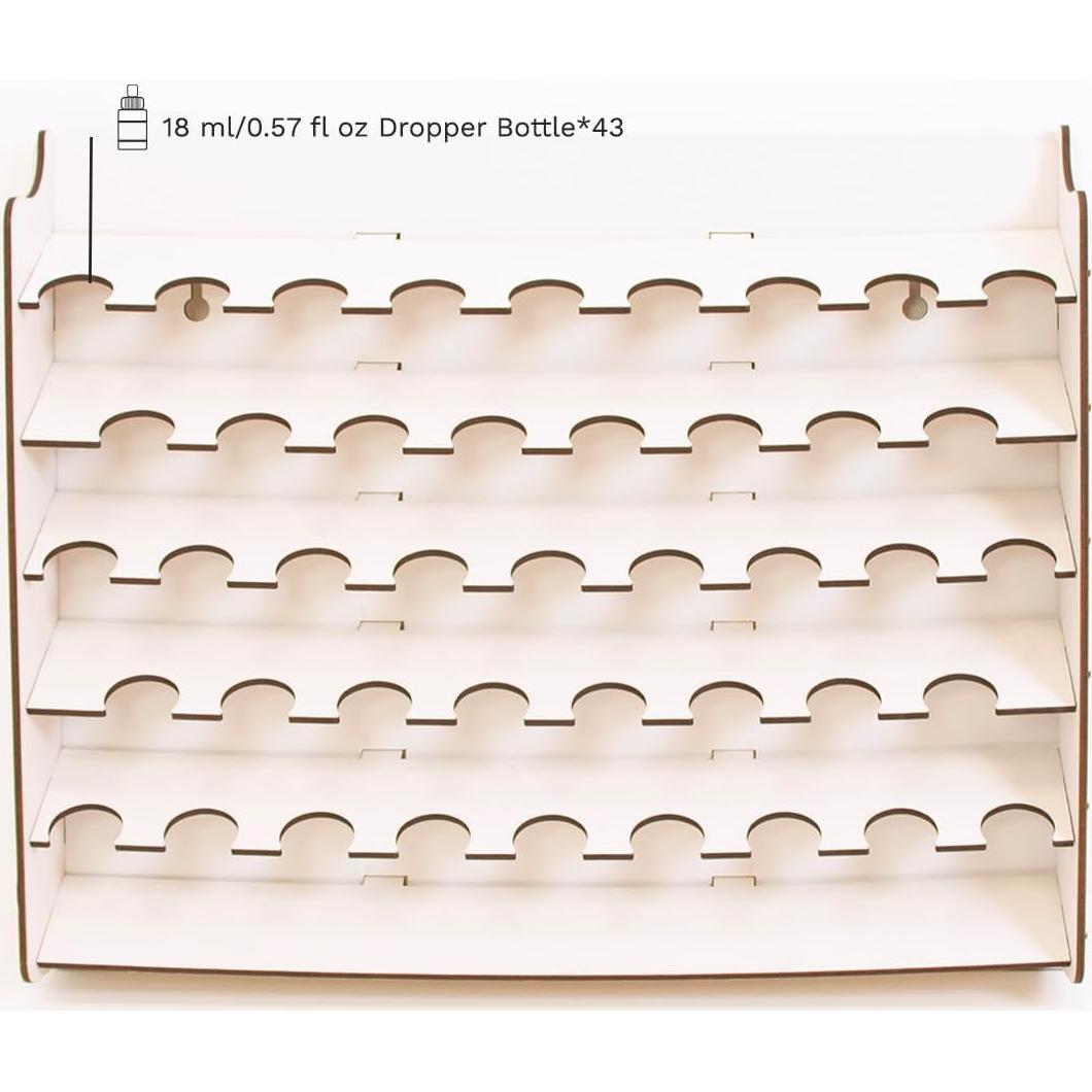 Organizador de Pinturas Hartem - Soporte Acrílico Pared 43 Botellas