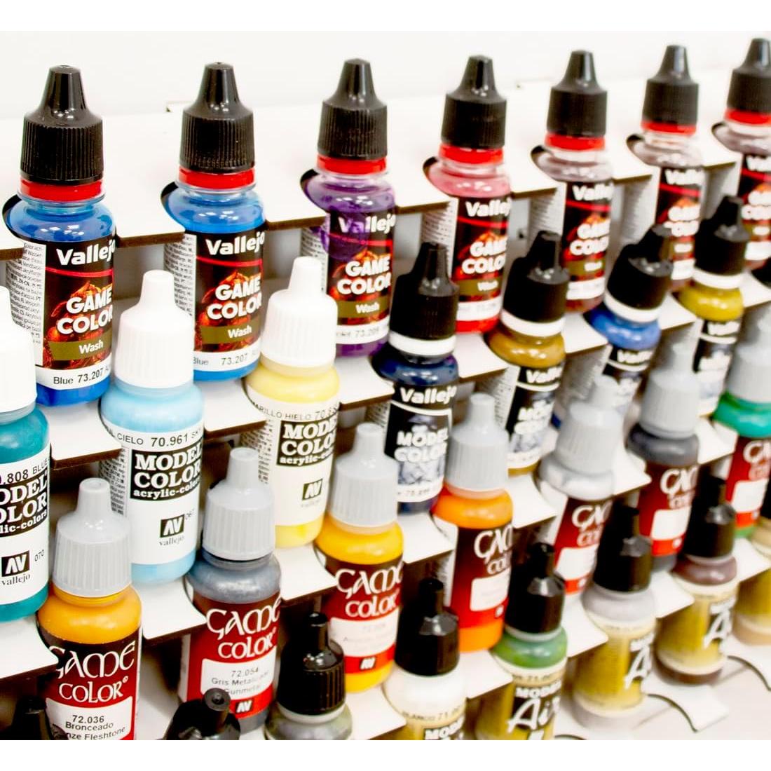 Organizador de Pinturas Hartem - Soporte Acrílico Pared 43 Botellas