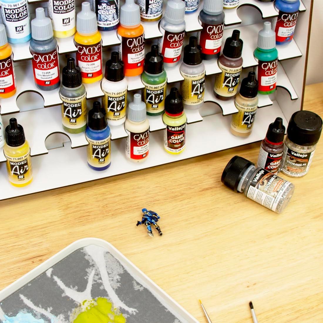 Organizador de Pinturas Hartem - Soporte Acrílico Pared 43 Botellas