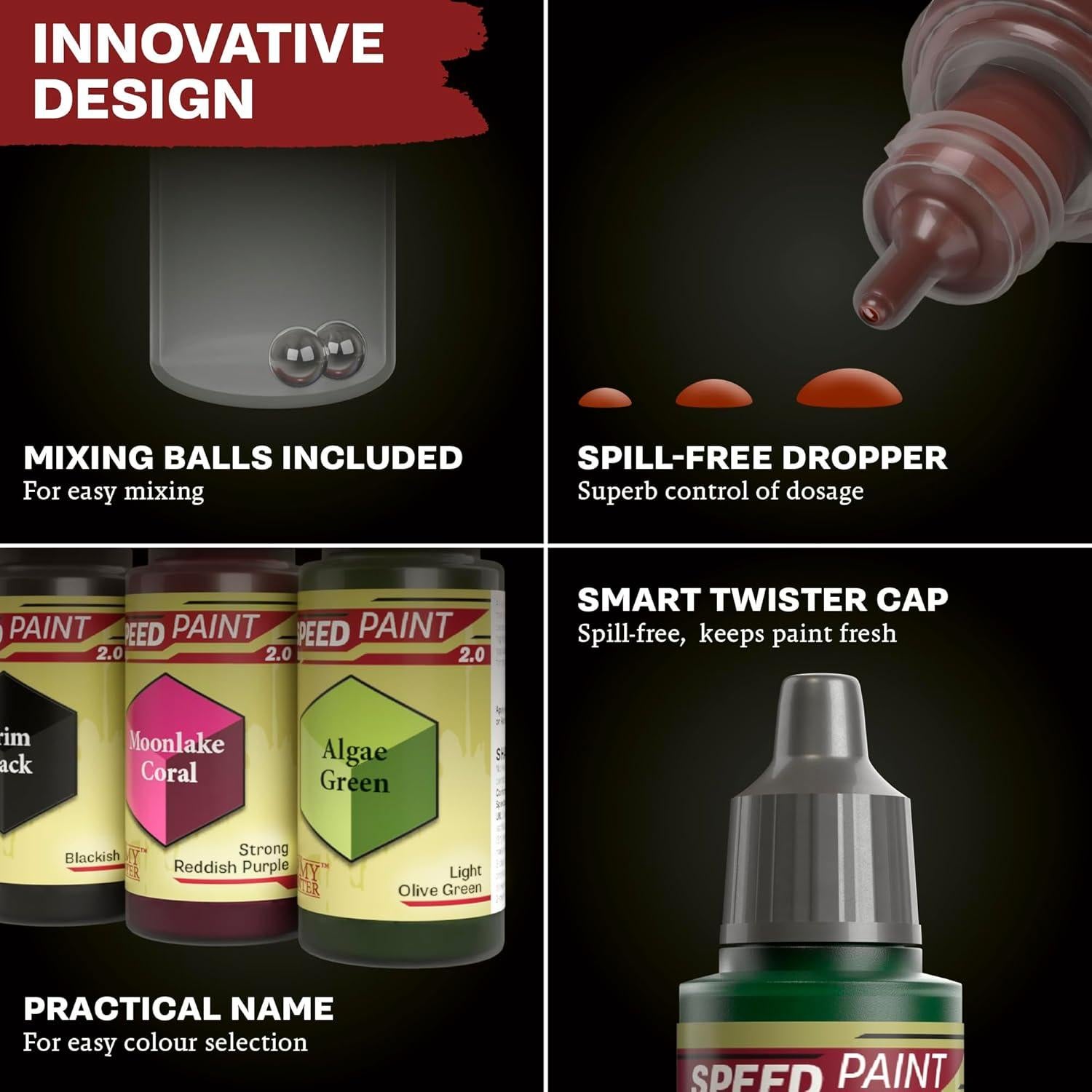 Pinturas Acrílicas The Army Painter Speedpaint 2.0 - 6 Colores