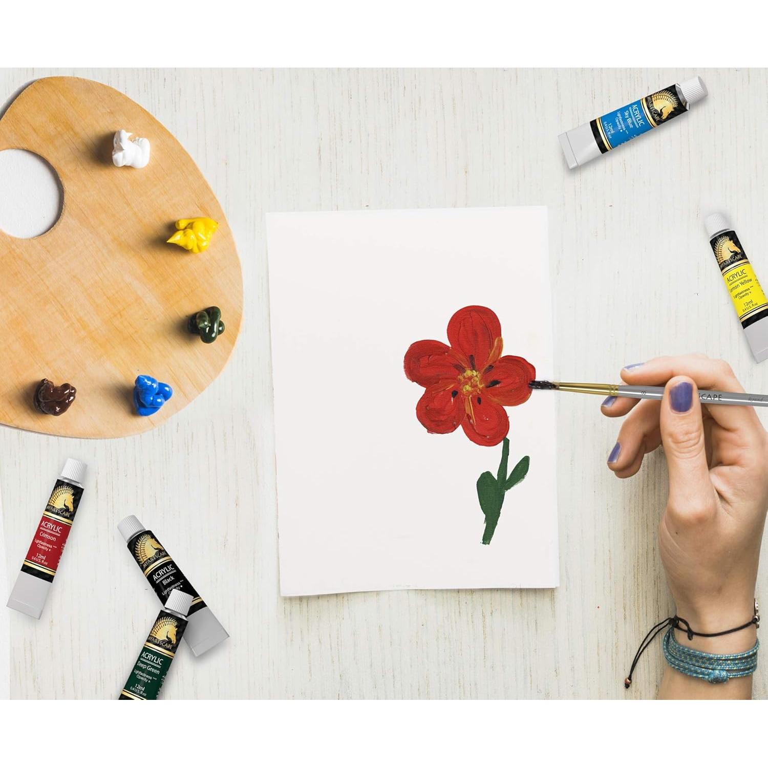 Juego de Pintura Acrílica MyArtscape 48 x 12ml - Colores Vibrantes